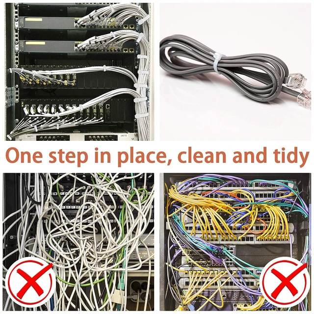 Alt view image 5 of 7 - Plastic twist ties Cable Ties Heavy Duty Nylon Self-locking Long Wire Ties 50 Pack - White (24 Inch)