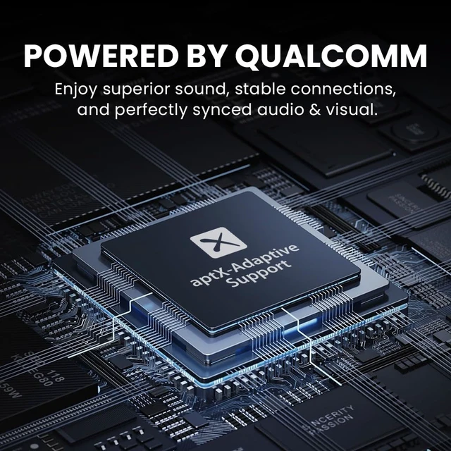Alt view image 4 of 7 - HT41899 Plus - Dual Qualcomm-Powered Bluetooth 5.3 Headphones & Transmitter for Wireless TV Watching with aptX Adaptive, Individual Volume Controls, Optical Support, 50hr