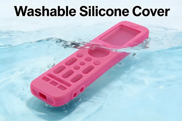 Alt view image 7 of 7 - Protector for SofaBaton X2 Universal Remote Control, Silicone Protective Case Glow in Dark - Pink