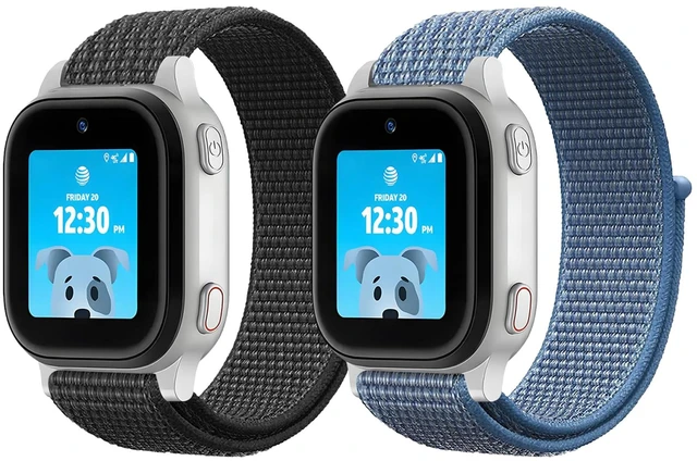 Main image of Nylon Bands Compatible with Amigo Jr Watch 2 & 1 20mm Hook & Loop Design Easy for Kids to Put On and Off, Soft Breathable Strap for Gizmo/ Gabb Watch 3e 3 2 1