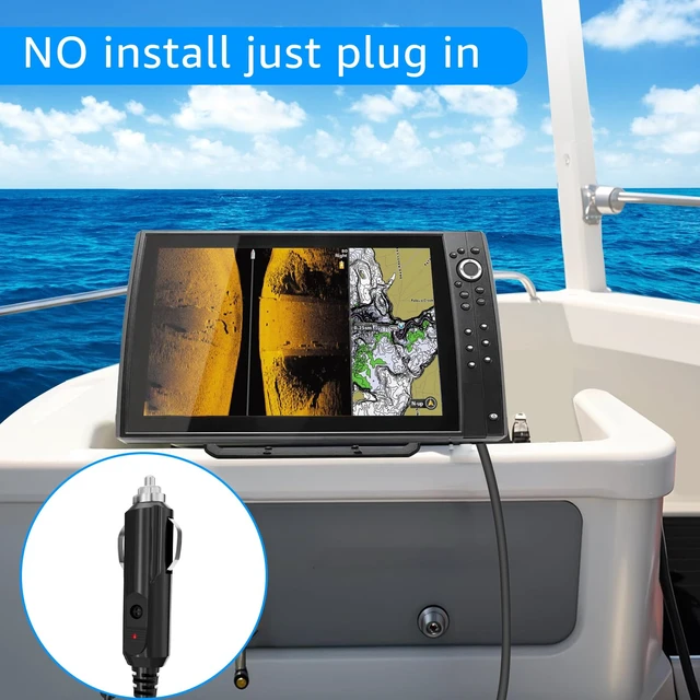 Alt view image 6 of 7 - 12V DC Power Cord Replacement for Humminbird Helix 5 Fish Finders 9.8 FT Compatible with Humminbird PC Helix 5/7/8/9/10/12/15, ICE Helix, ICE Flasher Series