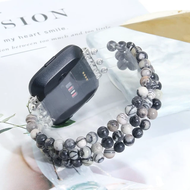 Alt view image 2 of 7 - Fashion Wristband Compatible with Fitbit Versa 2 Bands
