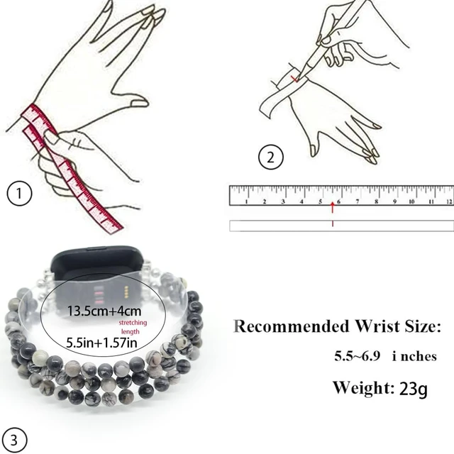 Alt view image 4 of 7 - Fashion Wristband Compatible with Fitbit Versa 2 Bands