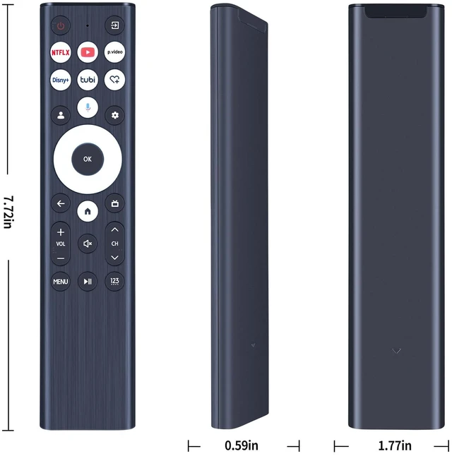 Alt view image 2 of 4 - Replacement Voice Remote for Hisense U6 U7 U8 Series 2026 Google Smart TV Compatible Models: 55U8N 65U8N 75U8N 55U7N 65U7N 75U7N 55U6N 65U6N 75U6N, Voicae Control, Easy Pairing, Backlit