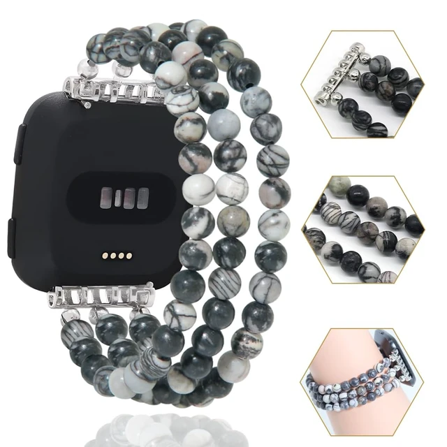 Alt view image 6 of 7 - Fashion Wristband Compatible with Fitbit Versa 2 Bands