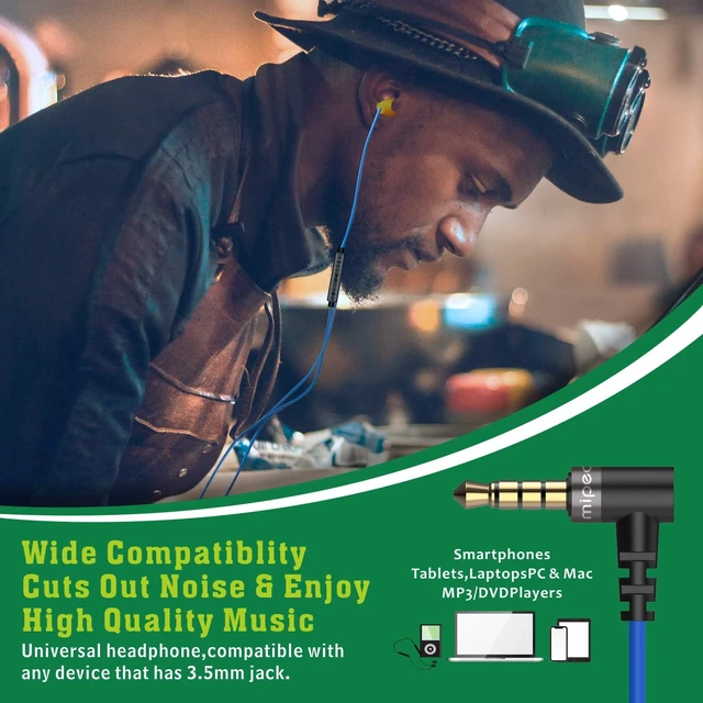 Alt view image 6 of 7 - Work Earbuds Headphones,Safety Industrial Ear Plugs Headphones with mic and Volume Control- Noise Reduction Earphones for Work Construction