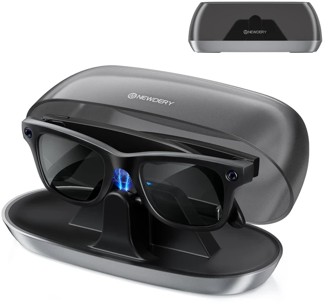 Main image of Charger for Ray-Ban Meta Gen 1/2 & Oakley Meta HSTN Fast Charging Dock with Dust Cover and LED Indicator, Compatible with Wayfarer/Skyler/Headliner/HSTN