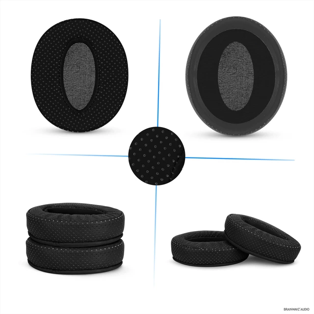 Alt view image 7 of 7 - Replacement Perforated Earpads for Sennheiser HD4.50BT HD4.50BTNC HD450BT HD4.50SE HD4.40BT HD4.30G HD4.20S HD458BT HD450 HD400S & HD 350BT - Memory Foam for Extra Comfort by (Black)