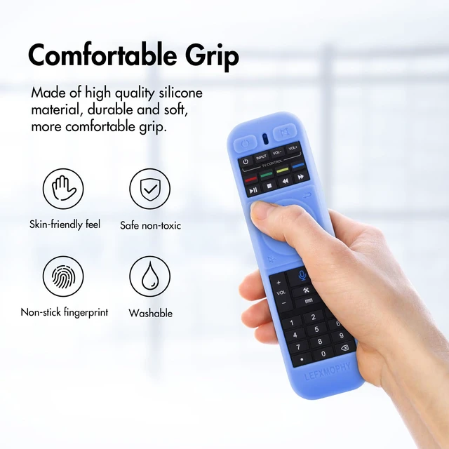 Alt view image 3 of 5 - Remote Cover for Superbox S5 PRO, S4 PRO, S5 S6 Max 2024, S5MAX, S6MAX 2025, S 6-Ultra, S 6-MAX Box TV Voice Remote Case Blue Sleeve Glow in Dark