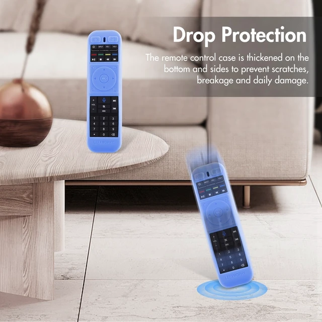 Alt view image 4 of 5 - Remote Cover for Superbox S5 PRO, S4 PRO, S5 S6 Max 2024, S5MAX, S6MAX 2025, S 6-Ultra, S 6-MAX Box TV Voice Remote Case Blue Sleeve Glow in Dark