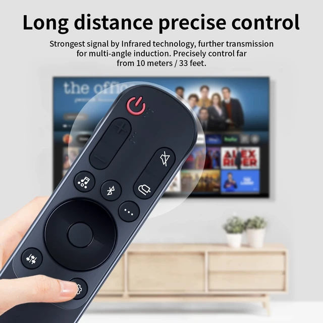 Alt view image 5 of 7 - Replacement Remote Control for LG Soundbar AKB76038001 Compatible with LG Sound Bar SP7Y SP8YA SP9YA SP60Y S80QY S90QY S65Q S75QR S95QR SP70 S95TR S60T