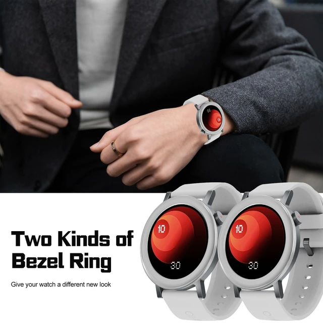 Alt view image 4 of 7 - 2 Pack Bezel Ring for CMF Watch Pro 2 Smartwatch, Replacement Metal Bezel Protector Case Accessories for CMF Watch Pro 2 Smartwatch for Men Women(Grey)