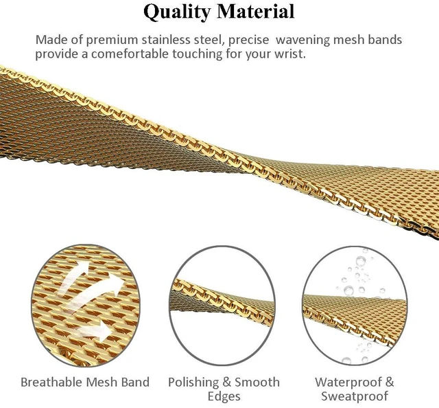 Alt view image 2 of 7 - Strap for Fitbit Inspire 2, Stainless Steel Metal Band Replacement Wristbands Waterproof Bracelet Accessories for Inspire 2 Women Men