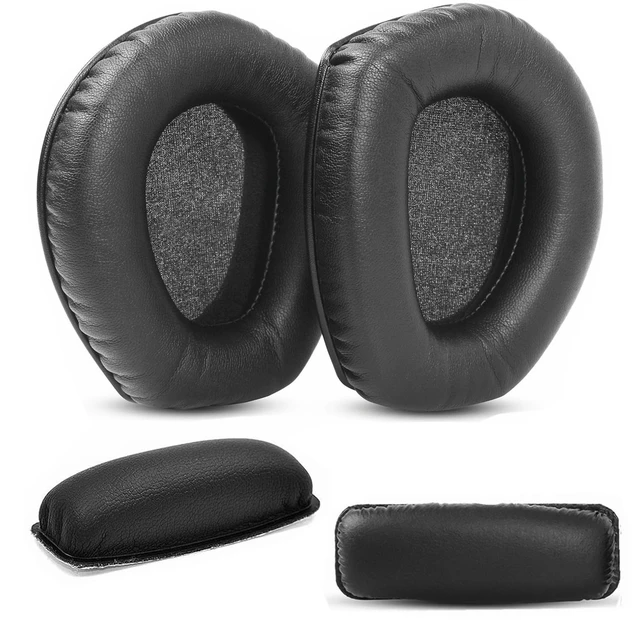 Alt view image 4 of 6 - RS165 RS175 Replacement Ear Pads for Sennheiser HDR165 HDR175 Headset Headband with Upgrade Protein Leather Earpads Ear Cushion Accessories-Black