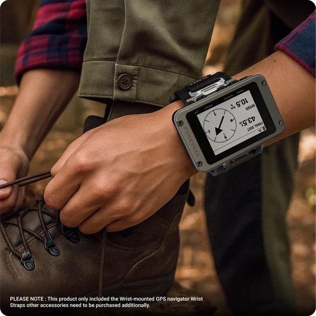Alt view image 5 of 7 - Wrist Straps Compatible with Garmin Foretrex 601 701 801 901 Wrist-Mounted GPS - Tactical Black