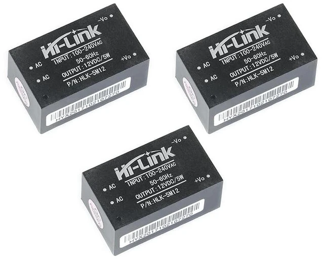 Main image of 3PCS Mini Step-Down Power Supply Intelligent Household Switch DC Power Module AC DC Voltage Regulator Module 220V to 12V 5W AC DC Converter HLK-5M12