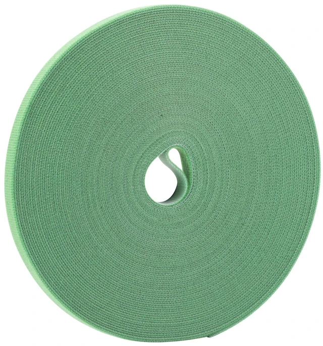 Main image of 1/2 Inch Reusable fastening Cable Ties Double Sided Hook and Loop tape Cable Management Tape (Green 25Yards)