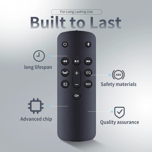 Alt view image 2 of 7 - Replacement Remote Control for Fir-e TV Soundbar 2.0 Speaker