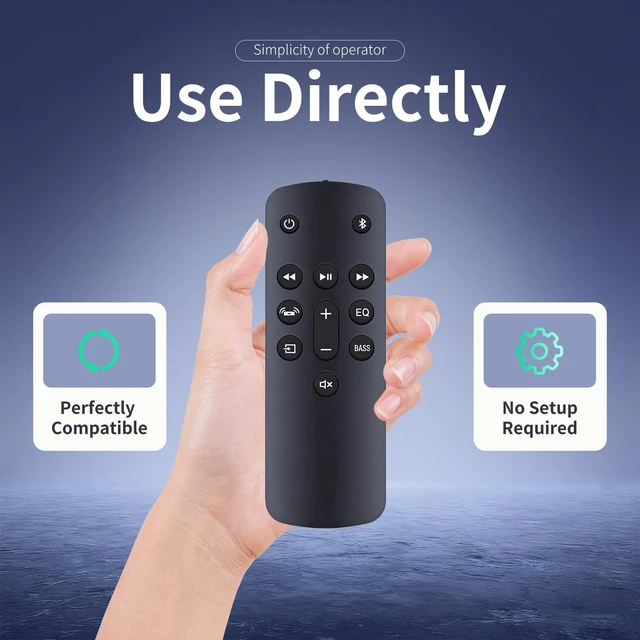 Alt view image 4 of 7 - Replacement Remote Control for Fir-e TV Soundbar 2.0 Speaker
