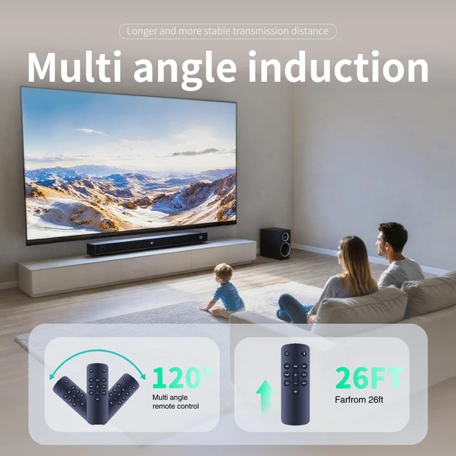 Alt view image 5 of 7 - Replacement Remote Control for Fir-e TV Soundbar 2.0 Speaker