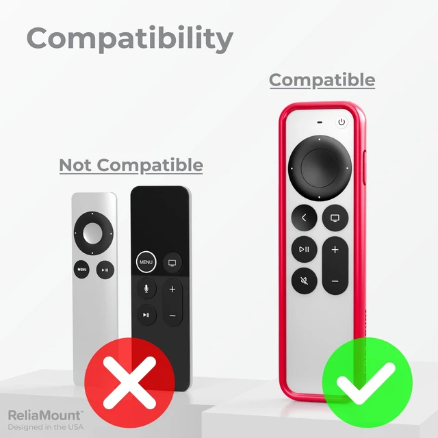 Alt view image 5 of 7 - Case for Apple TV Remotes Red with Soft Microfiber Lining Designed in USA Premium Drop Protection and Comfortable to Hold