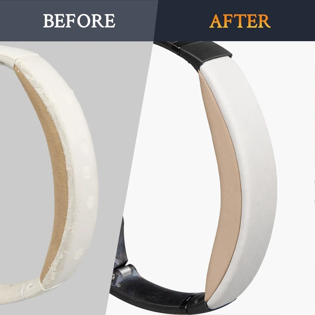 Alt view image 5 of 7 - Replacement Kit for Bose QuietComfort 25 (QC25), Earpads Cushions + Headband + Silicone Sweat Cover - Beige
