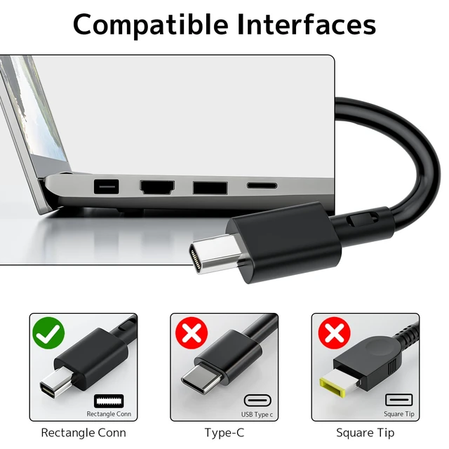 Alt view image 2 of 7 - 200W GaN Chager Fit for Asus ProArt PX13 PZ13 TUF Gaming A14 A16 Adapter 20V 10A Power Supply Compatible with Asus Zephyrus G14 G16 GA605 GU605, A20-200P1A, H7606 HN7306, ROG Flow Z13