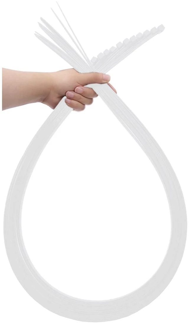 Main image of Extra Long Zip Ties Heavy Duty Outdoor, White Large Zip Ties 48 inch, 12PCS Premium 48 inch Cable Ties, 175 Pounds Tensile Strength, White