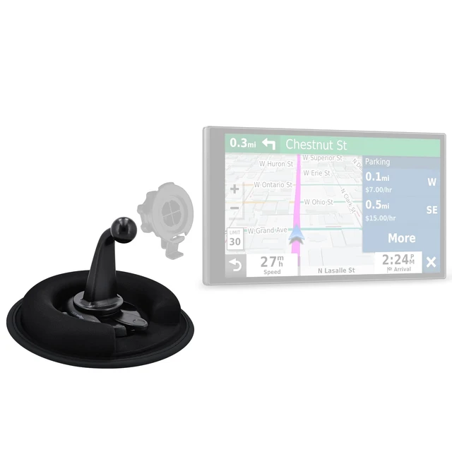 Alt view image 6 of 6 - Beanbag Dashboard Friction Mount for Garmin GPS Drivesmart 86 for Garmin Truck XL Navigator Nuvi Drive Dezl OTR Overlander Zumo Driveassist DriveLuxe StreetPilot NonSkid Mount 17mm &22mm