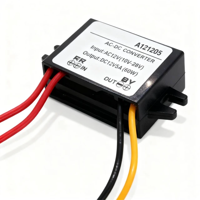 Main image of AC to DC Converter 12V, Step Down Converter AC 10-28V to DC 12V, 5A, 60W, 3A, IP67, Automatic, Corded Electric