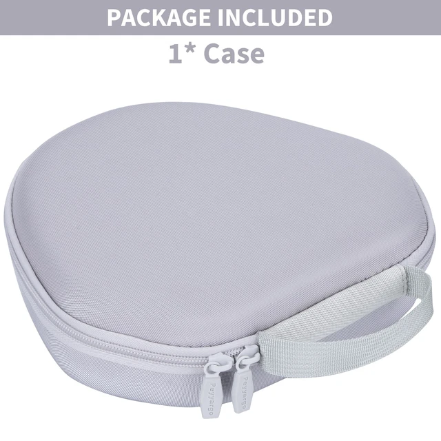 Alt view image 6 of 7 - Storage Case Compatible with Apple AirPods Max Over-Ear Headphones Lightweight Carry, Secure Storage, Convenient Zipper, Soft Interior,White Case