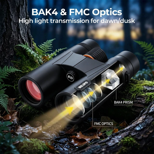 Alt view image 5 of 7 - 10x42 Binoculars with ED Glass for Adults Stable Phone Adapter included, Waterproof, Fogproof, for Bird Watching, Hunting, Hiking and Football Games