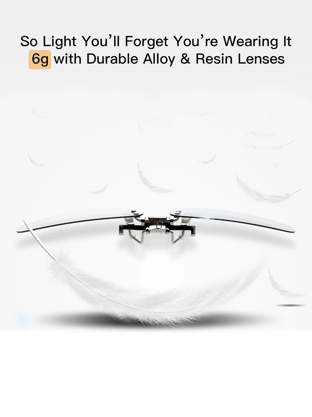 Alt view image 6 of 7 - RealD 3D Glasses Clip On (2 Pack), 3D Glasses for Glasses Wearers Movies at Home, 3D Viewing Glasses with Durable Metal Clip & Hard Box