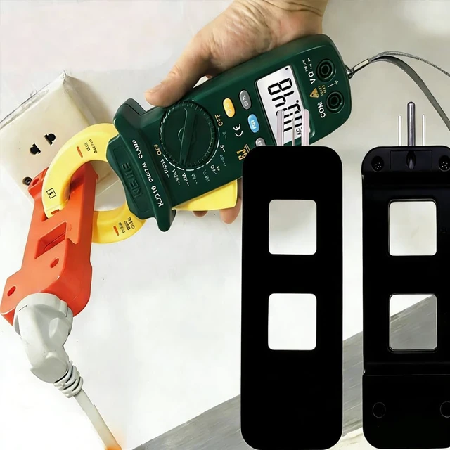 Alt view image 5 of 7 - KJ79B AC Line Splitter, Line Splitter for Clamp Meter, 10x Measurement, 15A Max Current, for US Outlets(red) (KJ79B Black 1pcs)