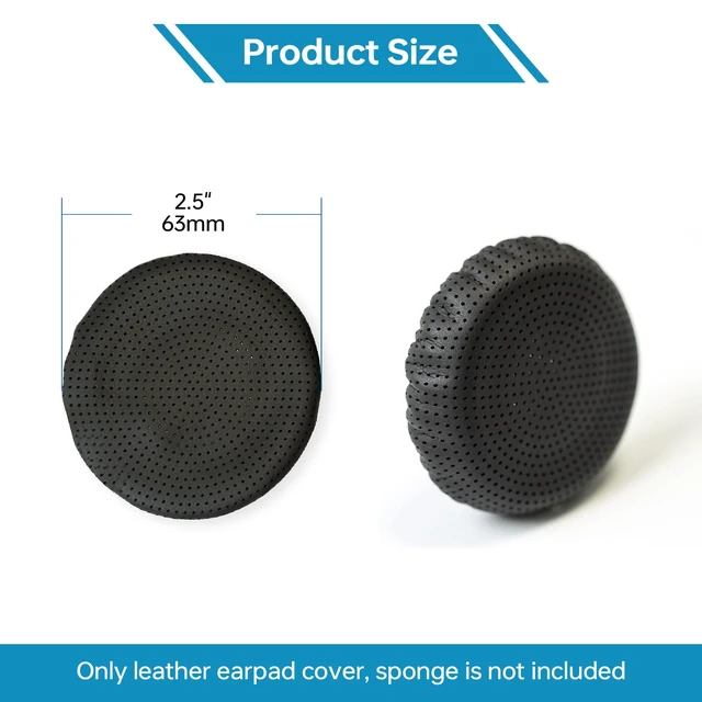 Alt view image 3 of 7 - Ear Pads for Poly Headset, Replacement Ear Cushion Cover for Plantronics Blackwire 3320 3325 C310 C320 C3210 C3220 C3225, Cushions Ear Pads Cover for Jabra PRO 920 930 935 9450 9460 (2 PCs)