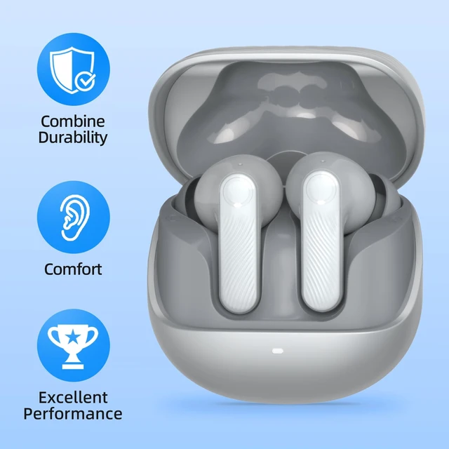 Alt view image 5 of 7 - Wireless Earbuds 2 Pack, ANC in-Ear Bluetooth Headphones, Big Bass Durable, Lightweight Design for Noisy Factories, Gym, and Travel, 60 Hour Long Playtime