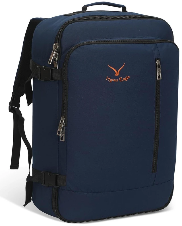 Main image of 38L Flight Approved Backpack Carry On Travel Bag for Men Women Dark Blue Large Weekender Cabin Luggage,Padded 15" Laptop Sleeve,Convertible Overnight Duffel,9 Organized Pockets