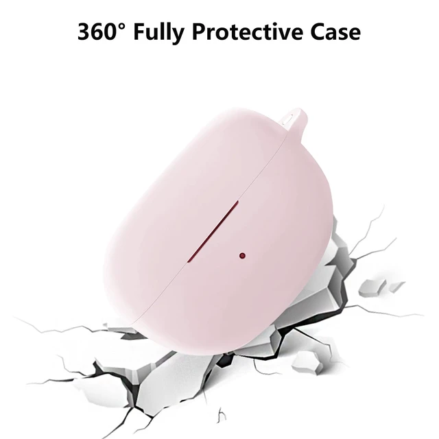 Alt view image 5 of 7 - Case for Bose Ultra Open Earbuds (2024) with Bling Keychain Accessories Soft Silicone Protective Case Cover Compatible with Bose Ultra Open with Bling Keychain Accessories for Women Girls (Pink)