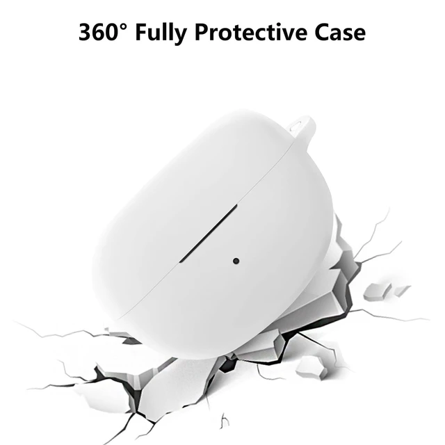 Alt view image 4 of 7 - Case for Bose Ultra Open Earbuds (2024) with Bling Keychain Accessories Soft Silicone Protective Case Cover Compatible with Bose Ultra Open with Bling Keychain Accessories for Women Girls (White)