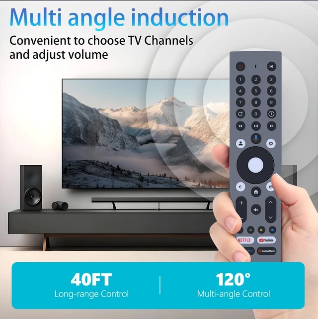 Alt view image 4 of 7 - RM-C3295 Replacement Voice Remote Control Compatible for JVC LED LCD TV