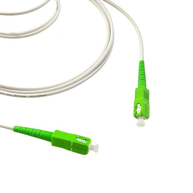 Alt view image 4 of 7 - SC/APC to SC/APC Patch Cord Optical Armored Single Mode Simplex 3.0mm, Fiber Optic Cable for High-Speed Networking (30m(98ft))