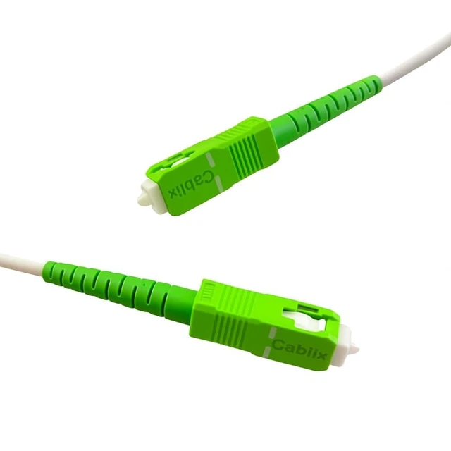 Alt view image 5 of 7 - SC/APC to SC/APC Patch Cord Optical Armored Single Mode Simplex 3.0mm, Fiber Optic Cable for High-Speed Networking (30m(98ft))