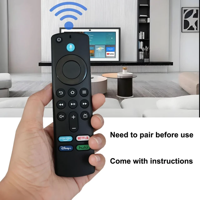 Alt view image 3 of 7 - Voice Replacement Remote Control Compatible for Echo Show 15 Full HD 15.6" Smart Display