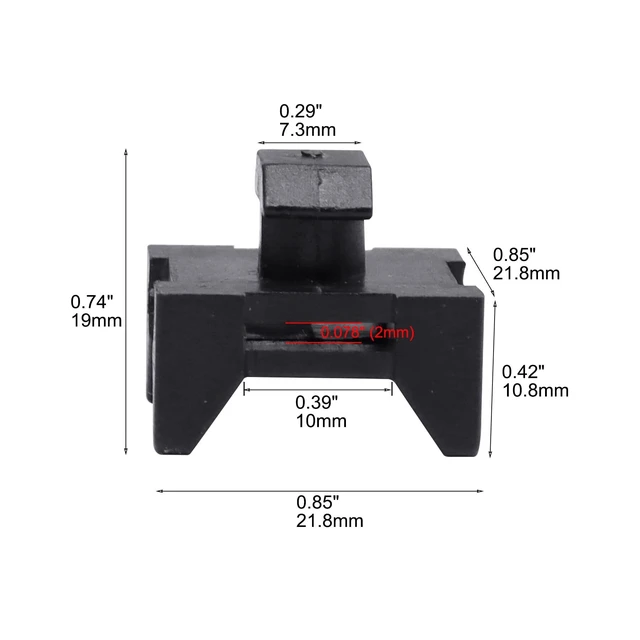 Alt view image 5 of 7 - 25 Pieces Plastic Cable Zip Tie Mounting Block, Cables Base Fixture, Wire Clips, Management Fastener for 40 Series Aluminum T-Slot Extruded Profiles