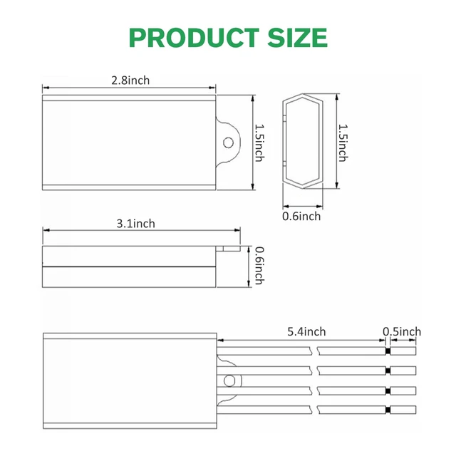 Alt view image 6 of 7 - 2Pcs Surge Protective Device, Power Surge Protector for Surge Protection, Low Voltage Surge Arrester for Indoor and Outdoor Lighting(110-277 VAC)