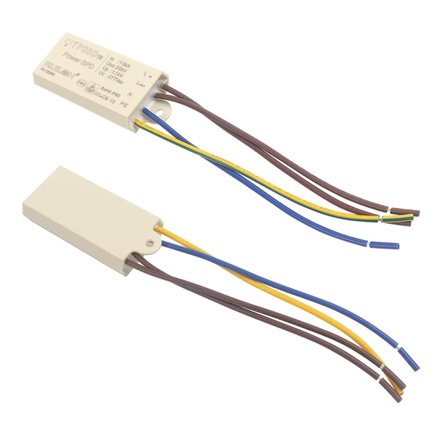 Alt view image 7 of 7 - 2Pcs Surge Protective Device, Power Surge Protector for Surge Protection, Low Voltage Surge Arrester for Indoor and Outdoor Lighting(110-277 VAC)