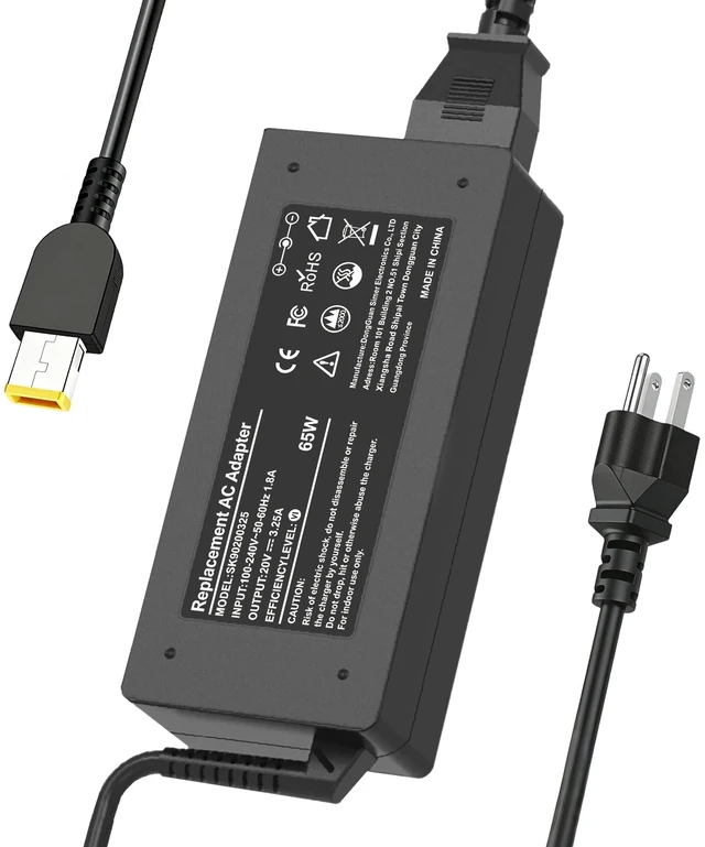 Main image of 65W Laptop Charger Compatible with Lenovo Thinkpad T470 T460 T470S T440 T440S T440P T450 T460S T560 E440 E450 E550 E560 G50 G50-70 Z50 Z50-70 ADLX65NLC2A ADLX65NCC3A Adapter Power Supply Cord