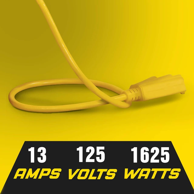 Alt view image 5 of 6 - Extension Cord Reel Retractable, 14AWG x 40' Ft 3C SJT, Wall Mount Kit, 3 Outlet / Triple Tap Connector