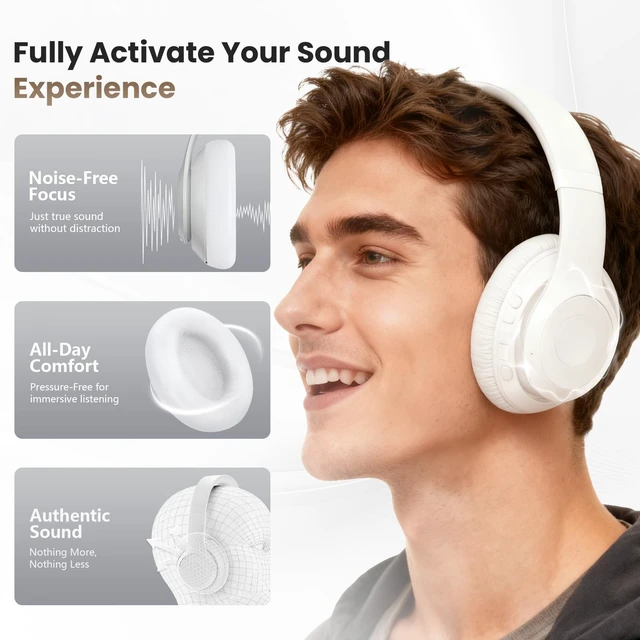 Alt view image 4 of 7 - Studio Pro Headphone Ear Pads, Replacement Earpads/Cushions for Beats Studio Pro, with Premium Protein Leather, Resilient Memory Foam, Added Thickness