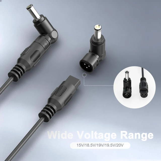 Alt view image 3 of 7 - 100W Universal Laptop Charger 15 Tips for HP Dell Lenovo Acer Asus Toshiba 15 Tips Compatible with HP Dell Lenovo Acer Asus Toshiba Sony Gateway Samsung Notebook Chromebook, for 90W 65W 45W Laptops